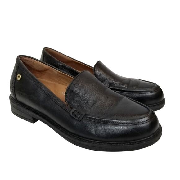 Easy Spirit Women's Jaylin Black Leather Loafers Size 6 - Picture 1 of 7